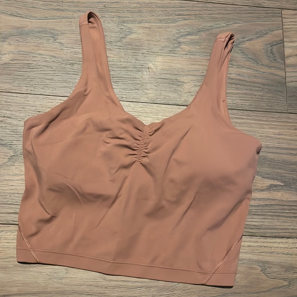 Lululemon Align Tank - Gathered Front Size 6 Mauve
